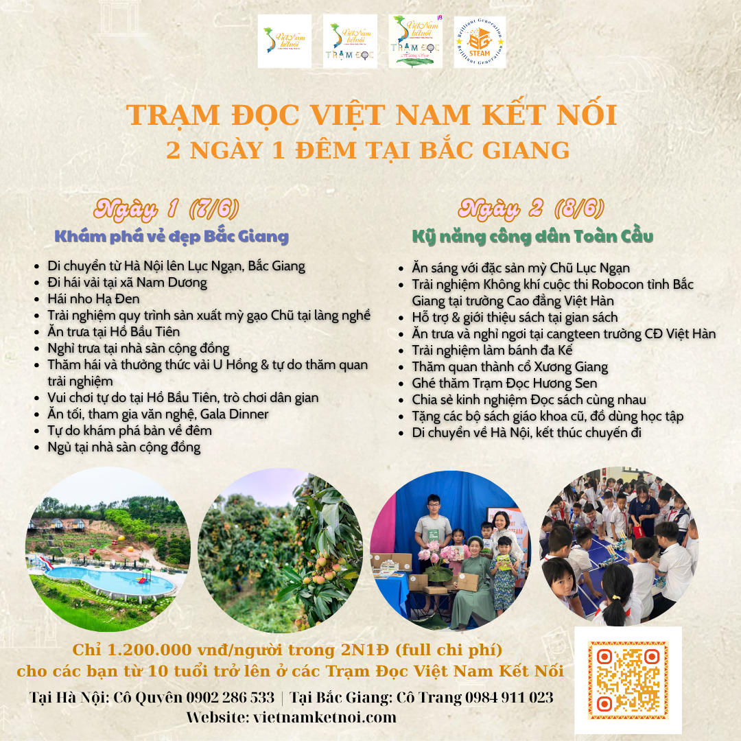 2 NGÀY 1 ĐÊM TẠI BẮC GIANG | TRẠM ĐỌC VIỆT NAM KẾT NỐI