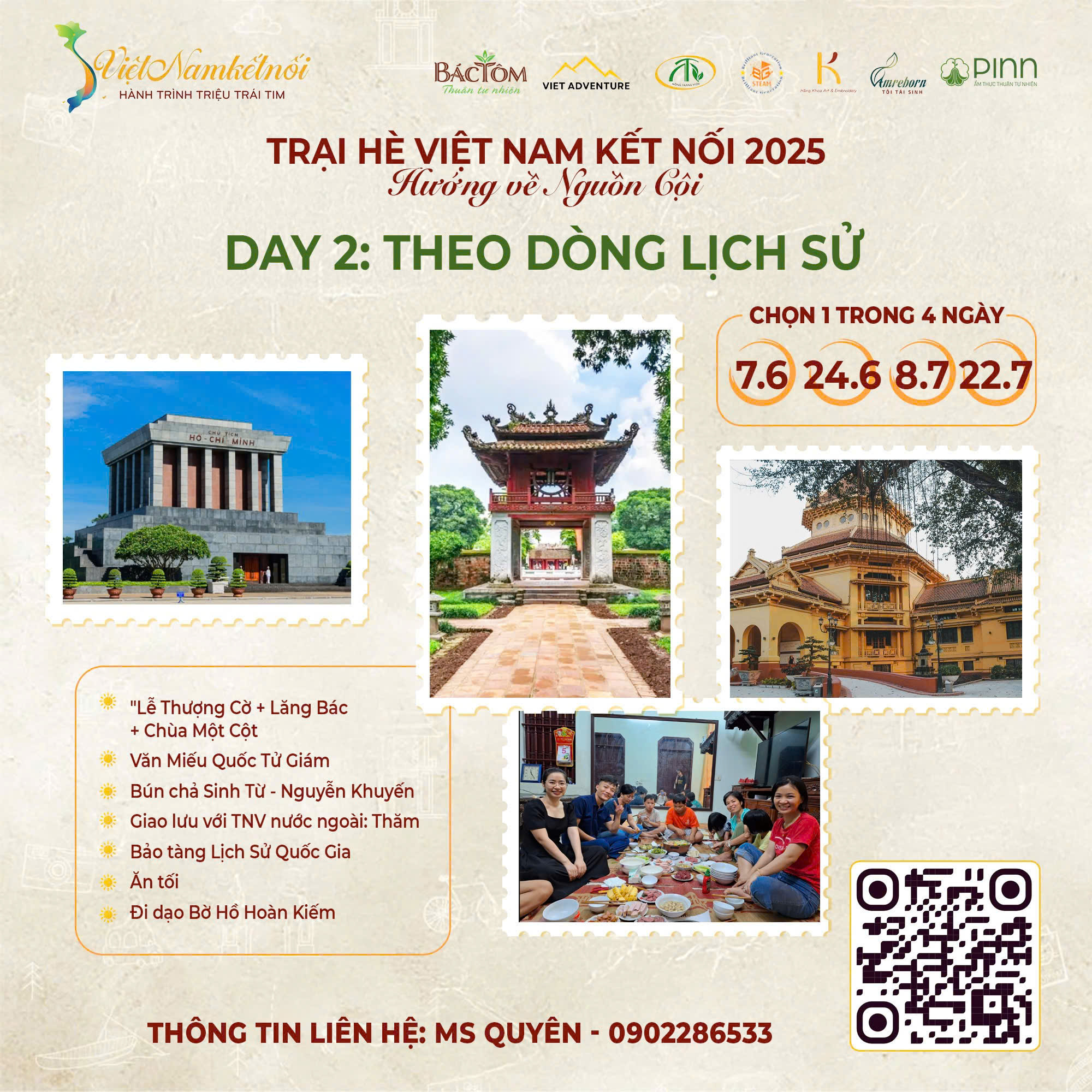 NGÀY 2: THEO DÒNG LỊCH SỬ