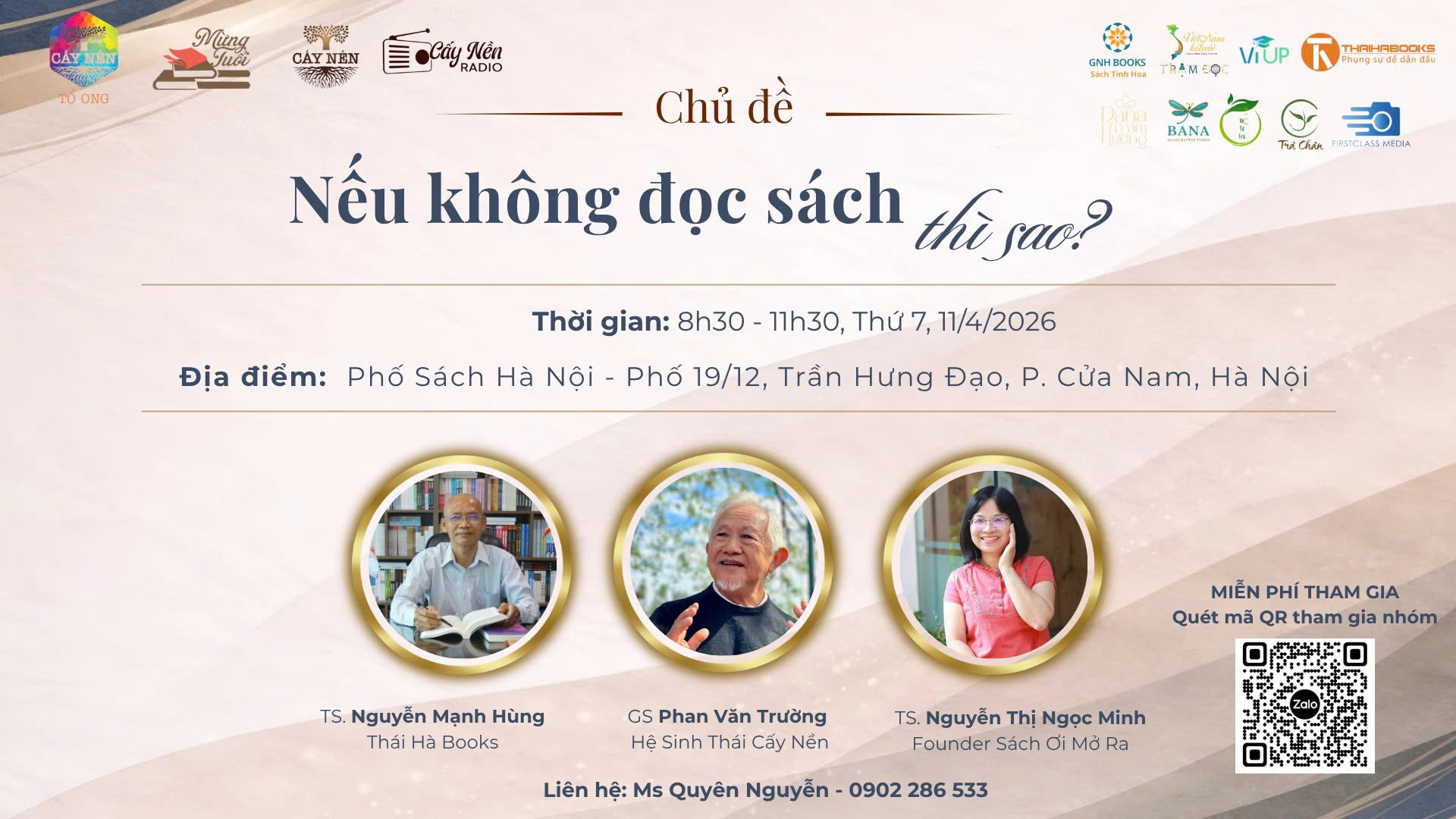 TRẠM ĐỌC VIỆT NAM KẾT NỐI THAM GIA SỰ KIỆN TẠI PHỐ SÁCH HÀ NỘI DO CẤY NỀN TỔ ONG TỔ CHỨC