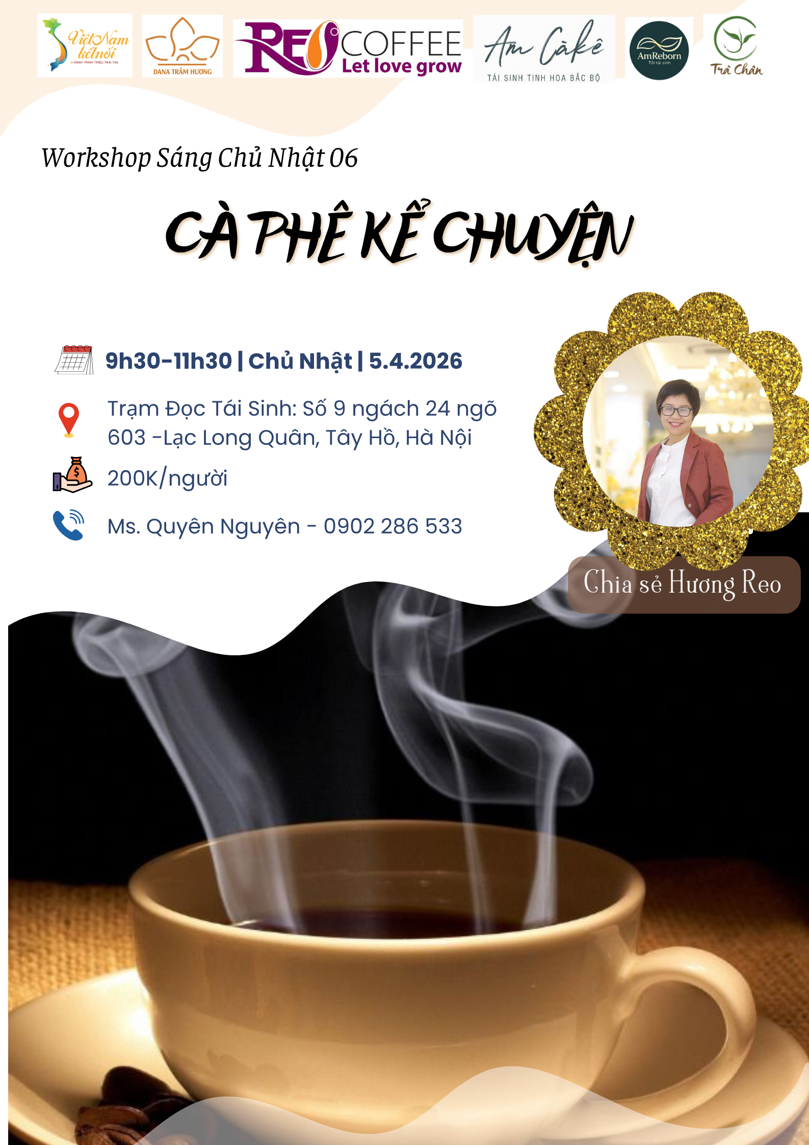 CÀ PHÊ KỂ CHUYỆN - WORKSHOP SÁNG CHỦ NHẬT 06