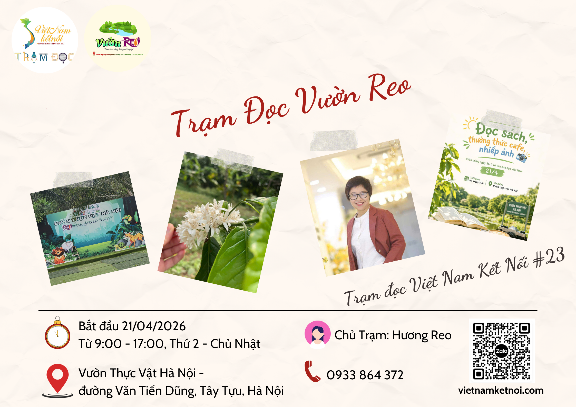 TRẠM ĐỌC VƯỜN REO