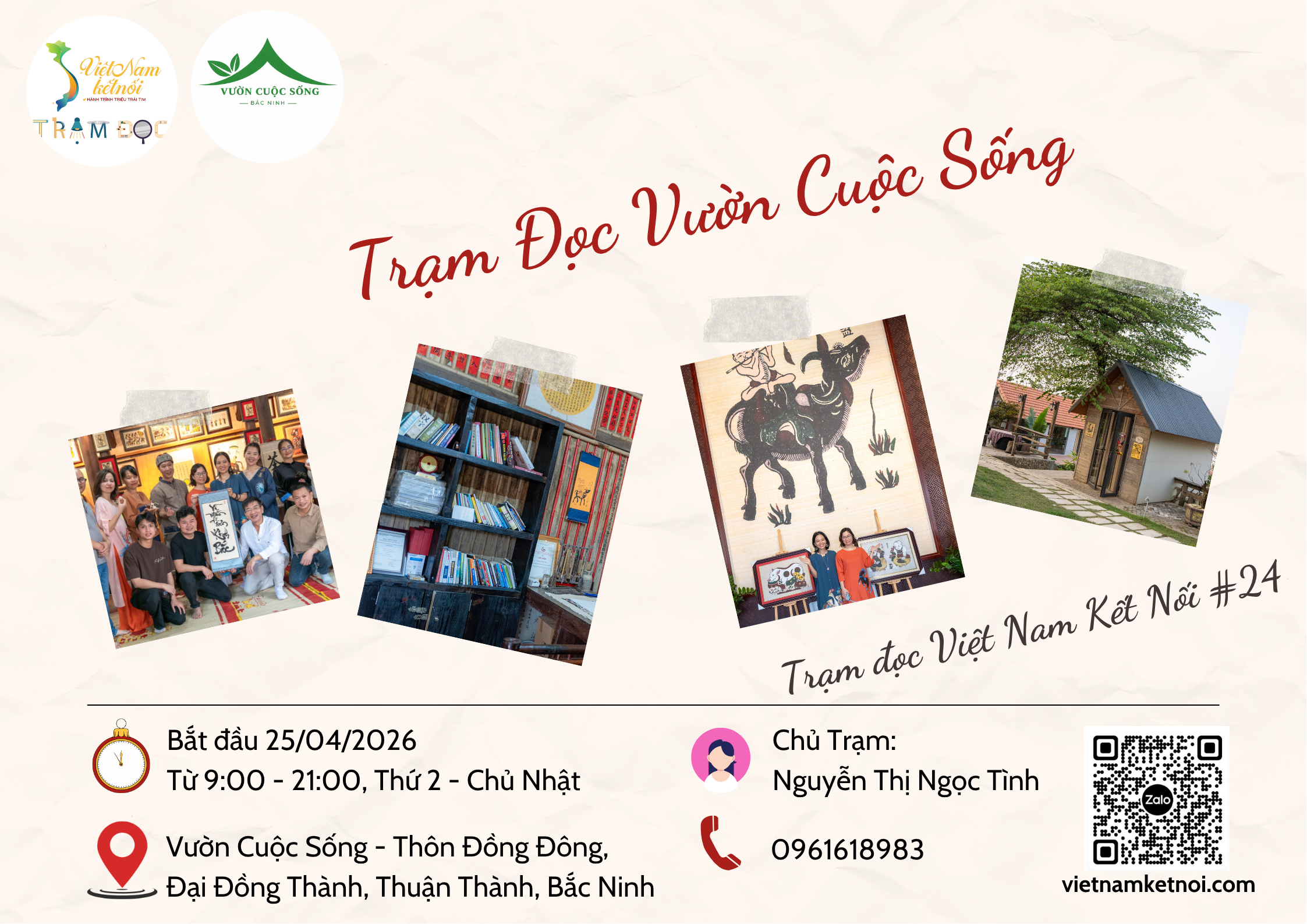 TRẠM ĐỌC VƯỜN CUỘC SỐNG