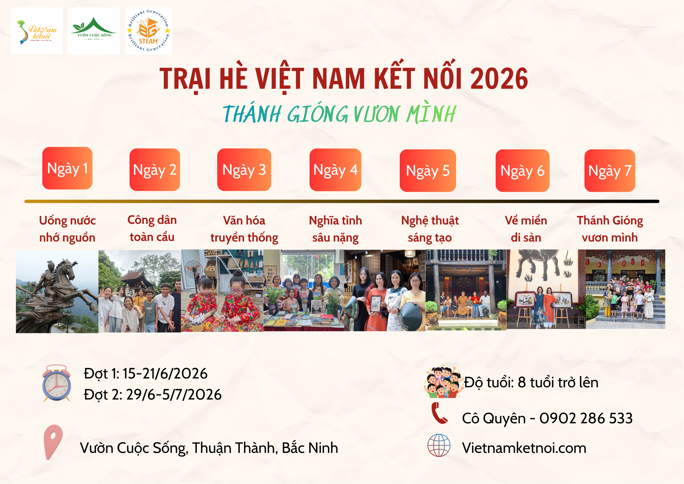 TRẠI HÈ VIỆT NAM KẾT NỐI 2026 - THÁNH GIÓNG VƯƠN MÌNH
